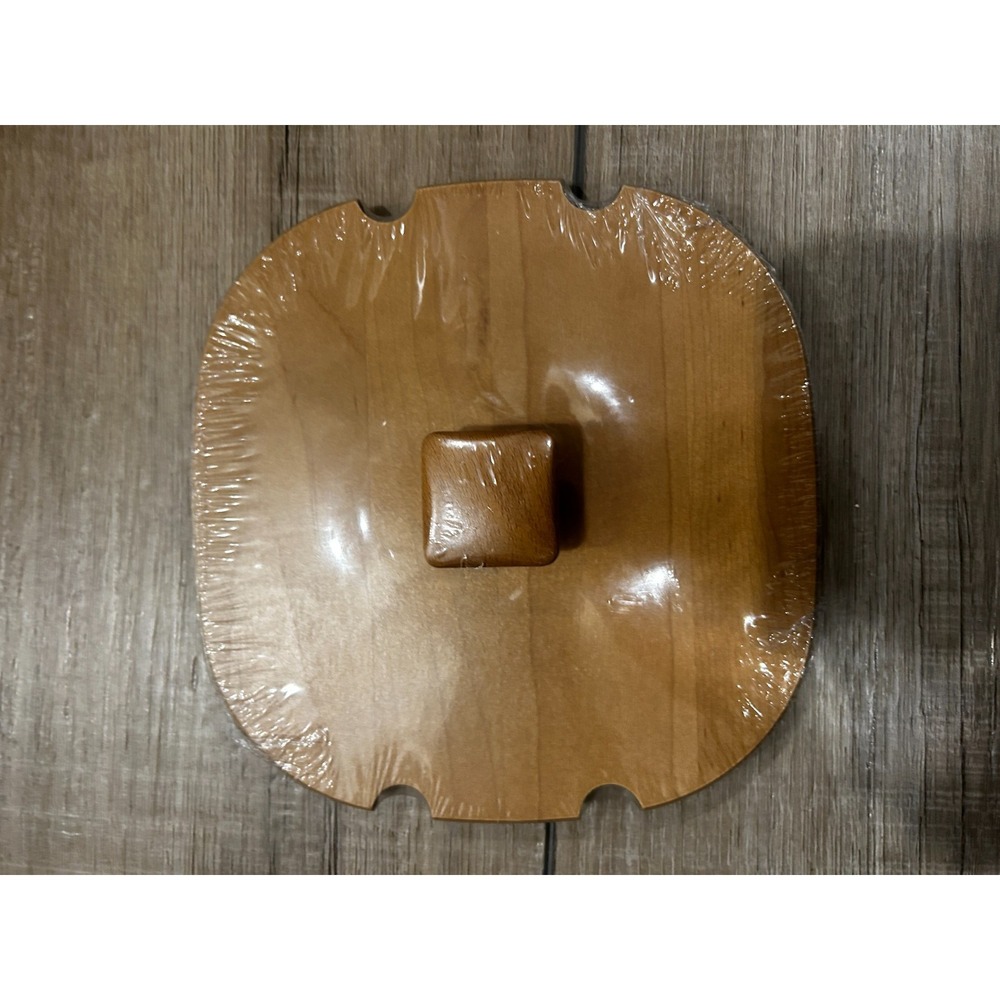 Longaberger 2005 Tree Trimming Tinsel Basket Woodcrafts Lid Only Warm Brown NEW